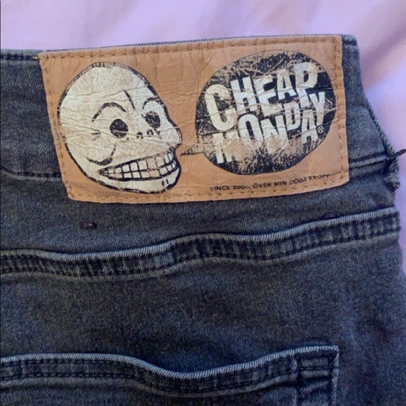 Cheap Monday gray high waisted skinny jeans - Picture 1 of 5